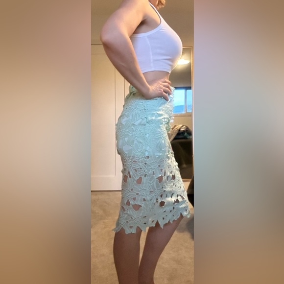 Mint green pencil skirt - Picture 6 of 6
